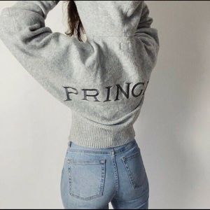 Pringle of Scotland x H&M Grey Oversized Hooded Sweater (M)